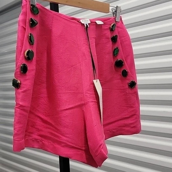 Rhode Resort Vasa Shorts 100% Silk Size 4 NWT - Picture 3 of 13